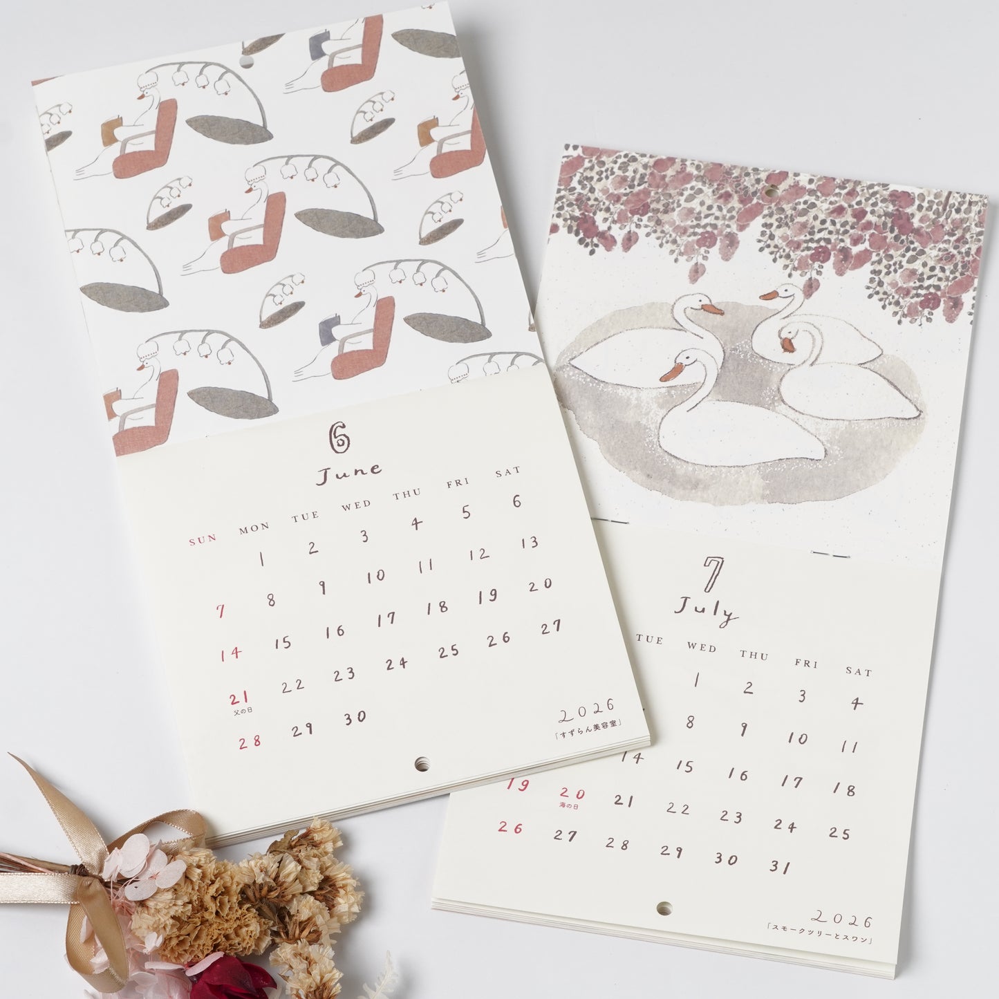 Swan's Calendar 2026 - Illustrated by Shoichiro Tobimatsu