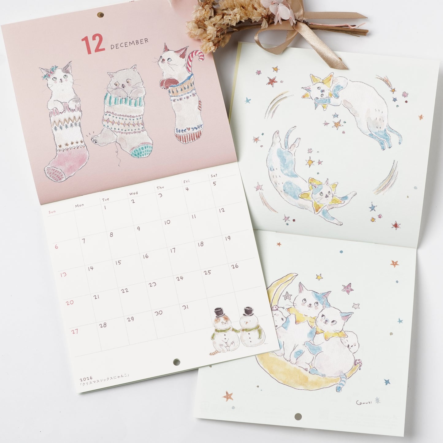 TOCOROCOMUGI 2026 Calendar - Quirky and Cute Animal Illustrations