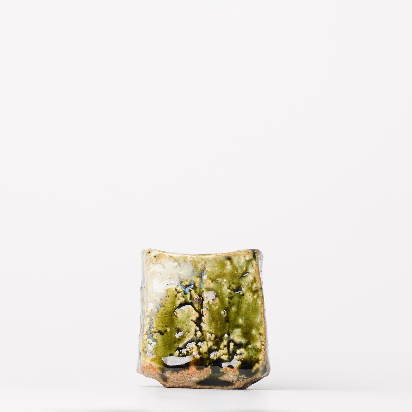 Takuya Kanamoto Oribe Glaze Guinomi Sake Cup