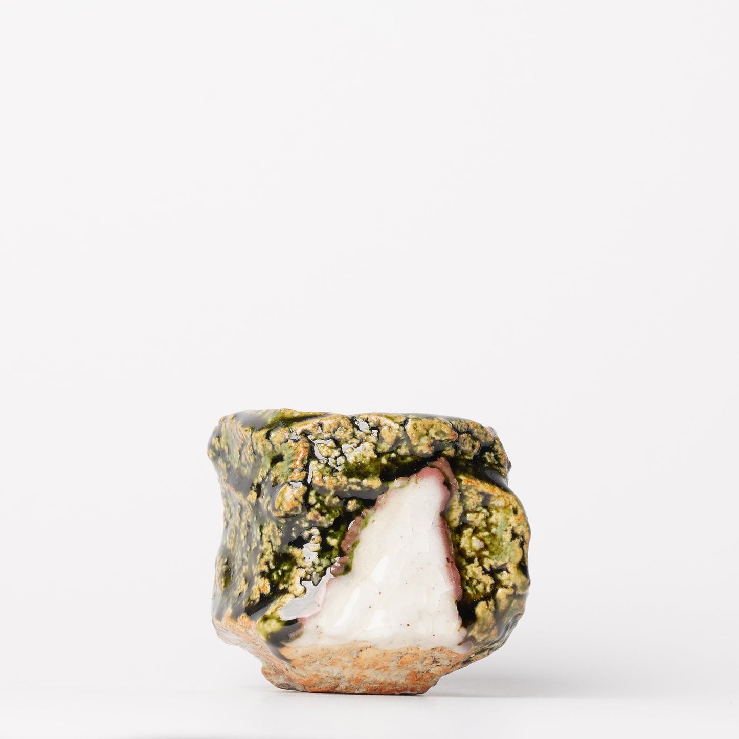 Takuya Kanamoto Oribe Glaze Guinomi Sake Cup
