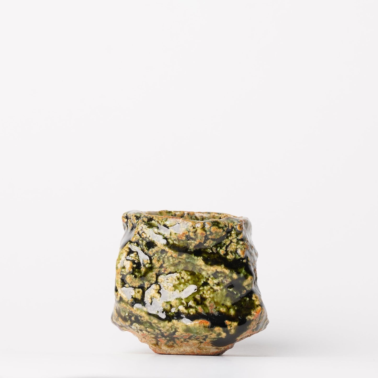 Takuya Kanamoto Oribe Glaze Guinomi Sake Cup