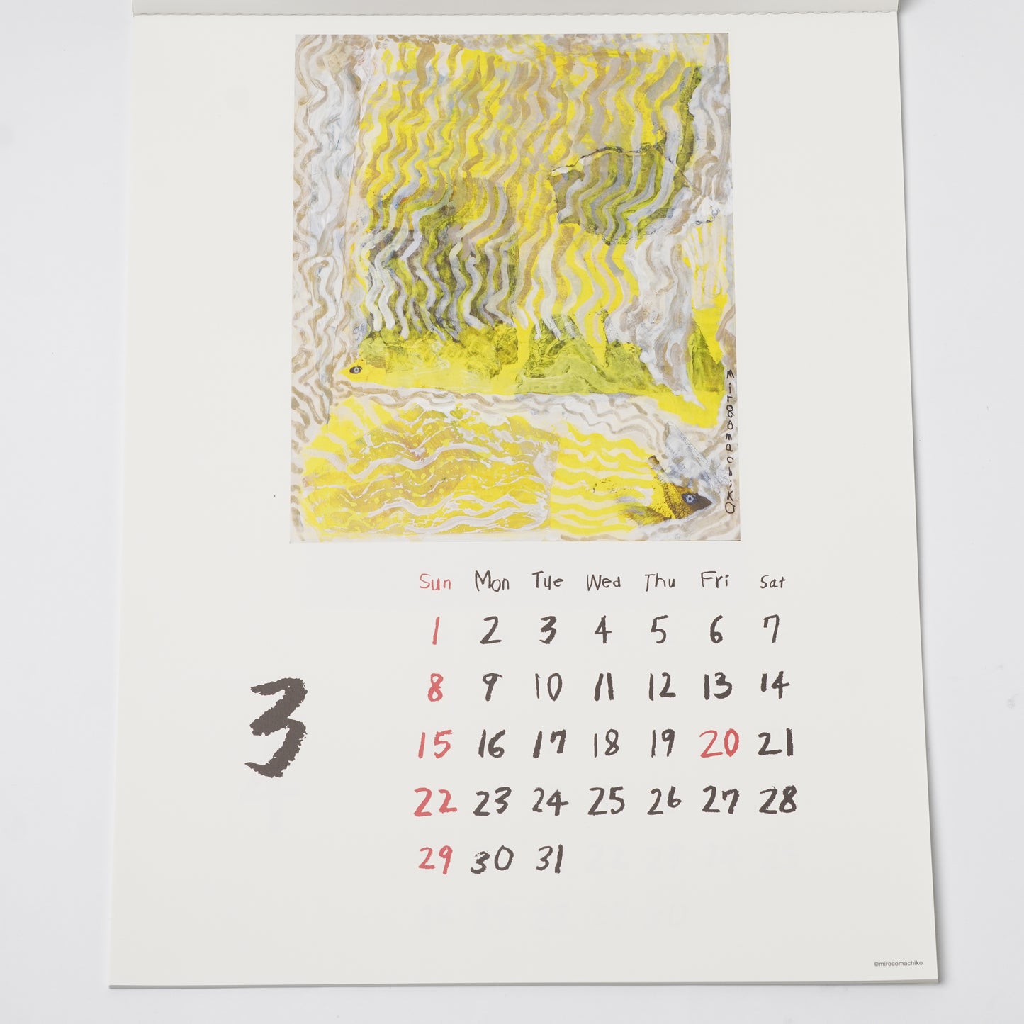 Miroco Machiko Calendar 2026
