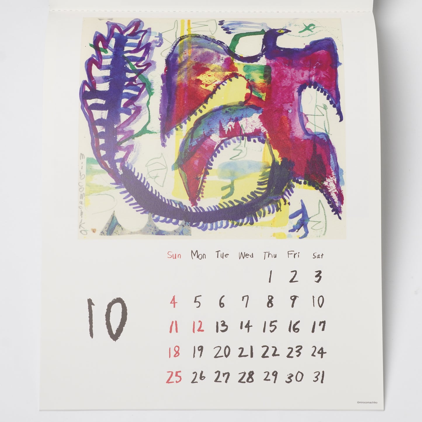 Miroco Machiko Calendar 2026