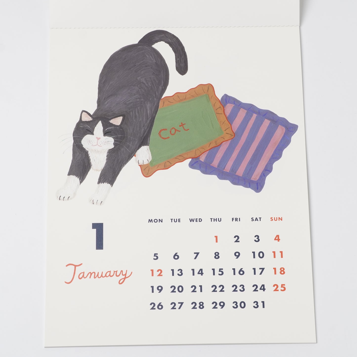 "Cat and" 2026 Wall Calendar by Kahoko Sodeyama