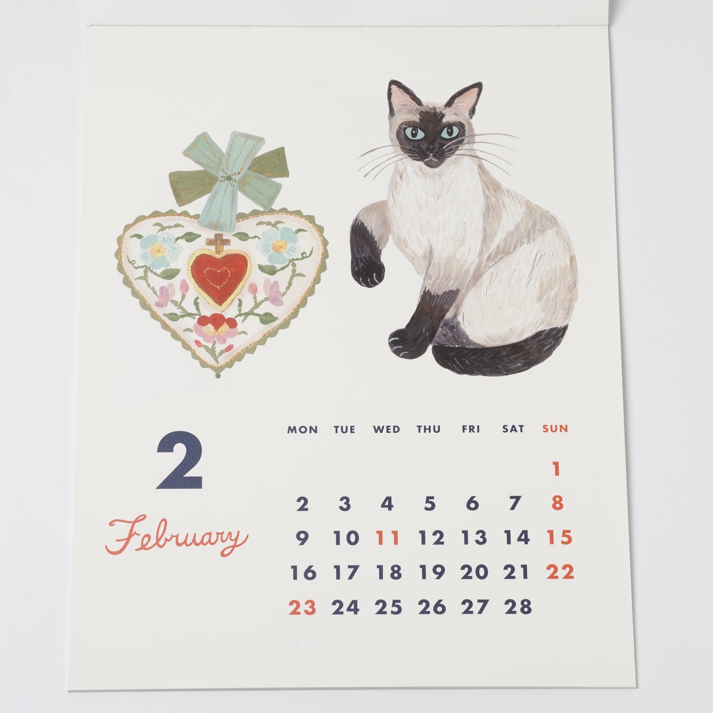 "Cat and" 2026 Wall Calendar by Kahoko Sodeyama