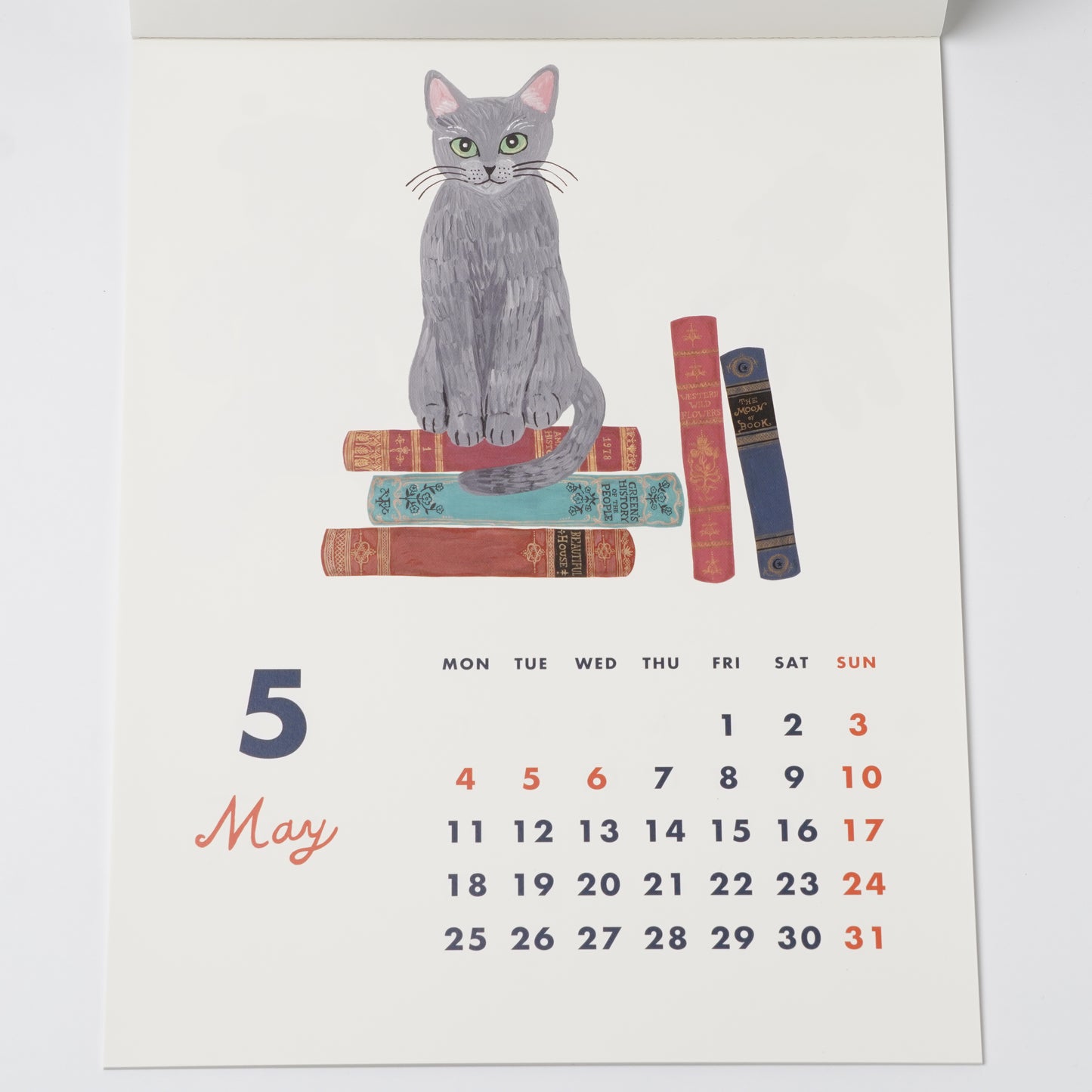 "Cat and" 2026 Wall Calendar by Kahoko Sodeyama