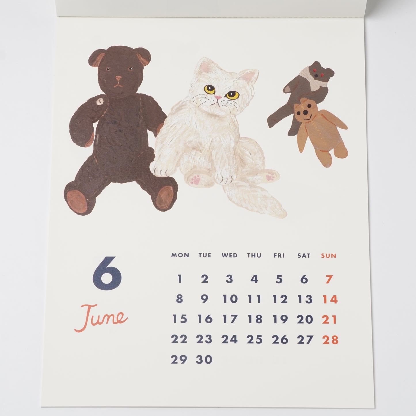 "Cat and" 2026 Wall Calendar by Kahoko Sodeyama