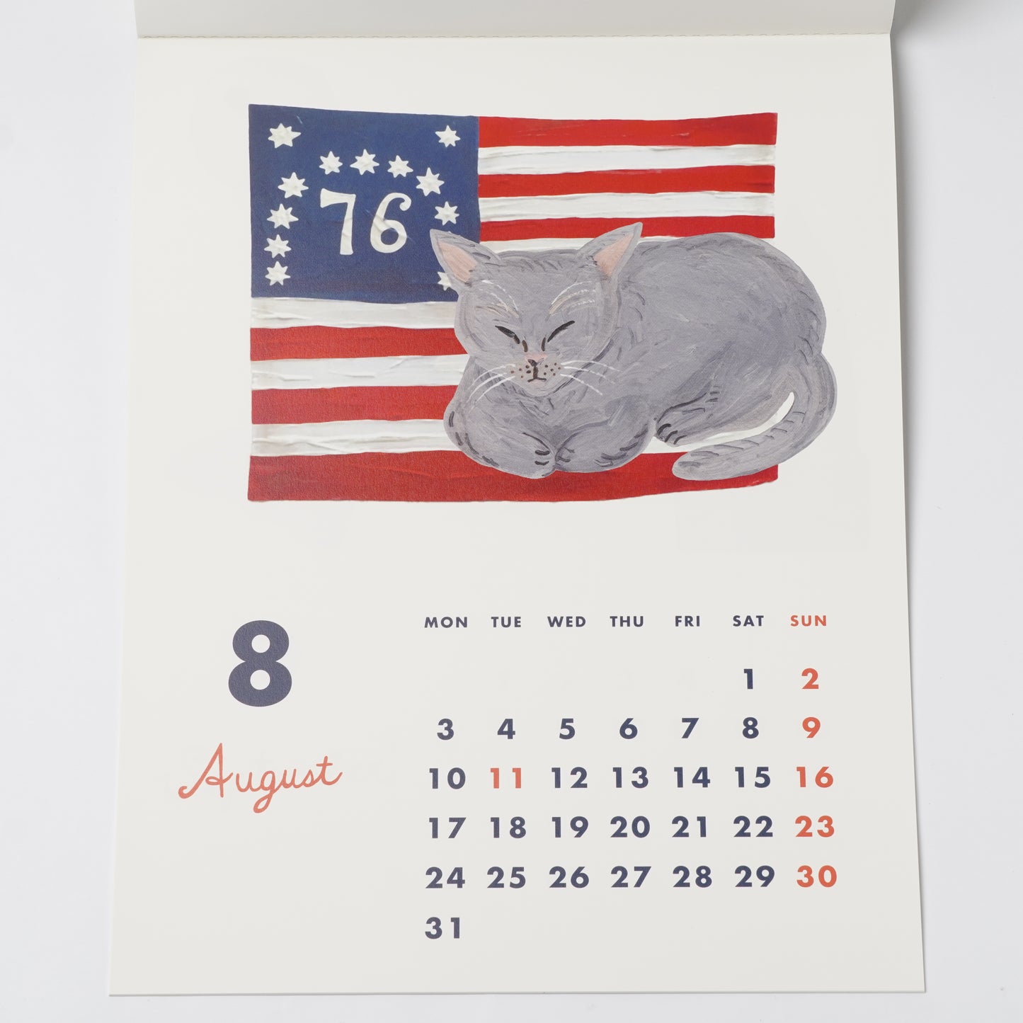 "Cat and" 2026 Wall Calendar by Kahoko Sodeyama
