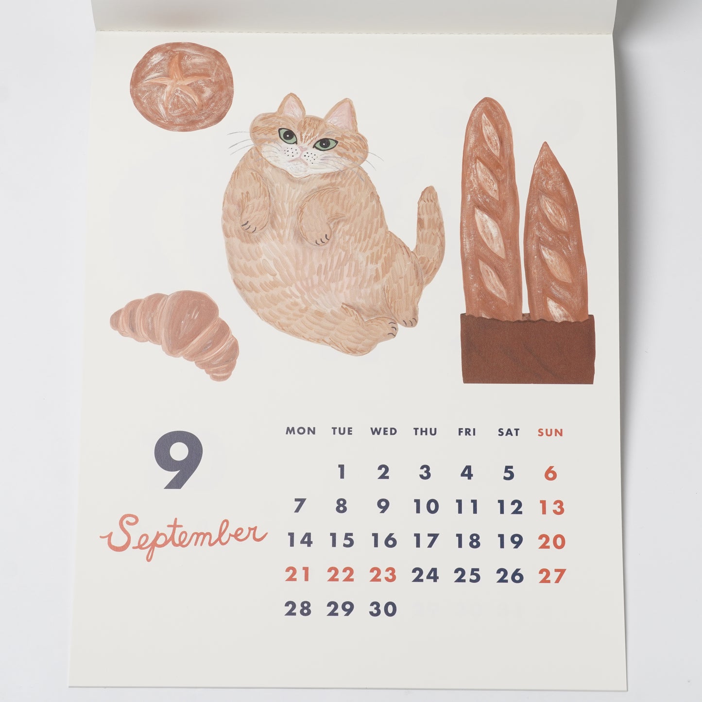 "Cat and" 2026 Wall Calendar by Kahoko Sodeyama