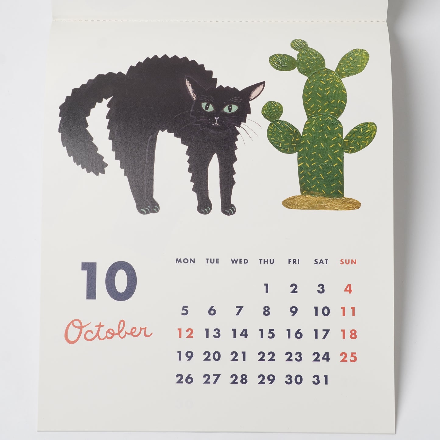 "Cat and" 2026 Wall Calendar by Kahoko Sodeyama