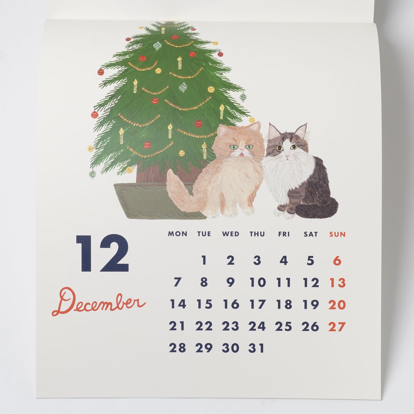 "Cat and" 2026 Wall Calendar by Kahoko Sodeyama
