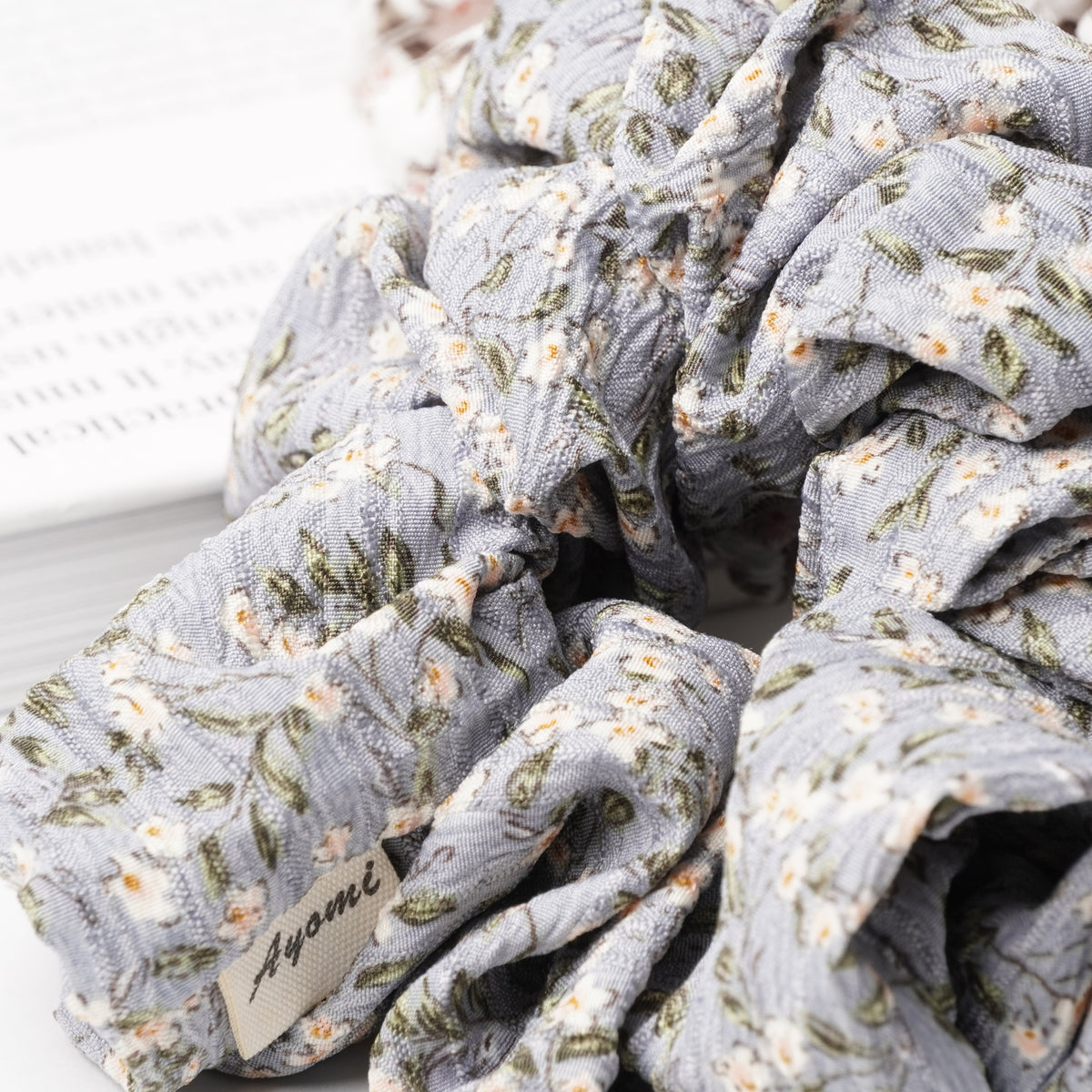 Flower Bouquet Chiffon Scrunchie