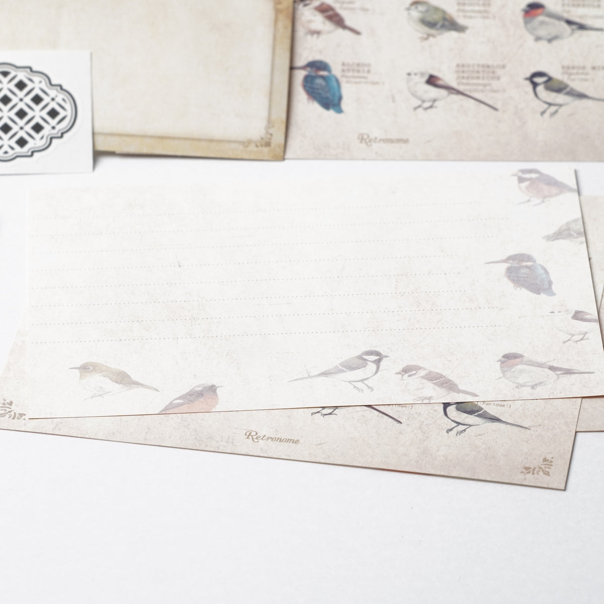Illustrated Book-Style Letter Set – Wild Birds