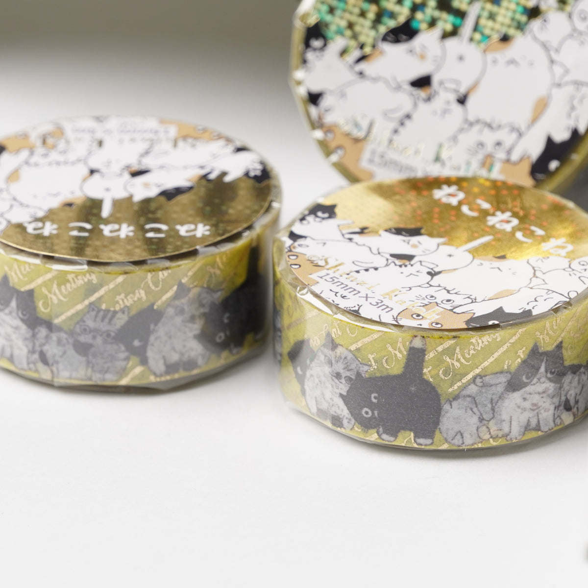 Shinzi Katoh Cat Meeting Foil Masking Tape