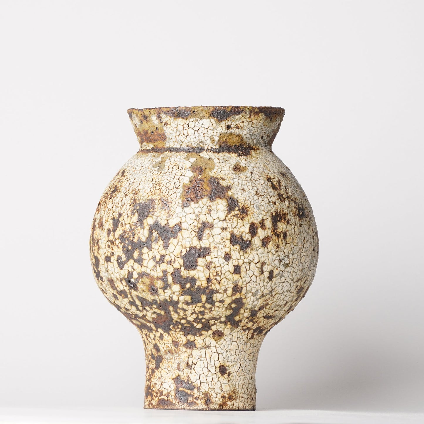 Futoshi Yamashita Volcanic Pottery Flower Vase