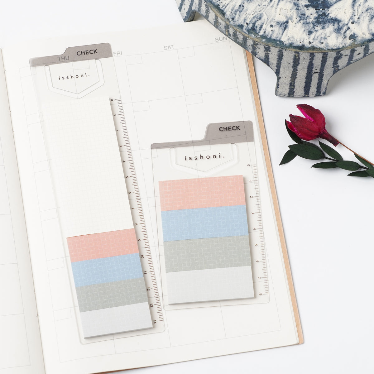 isshoni. Indexed Sticky Notes Mini – Assorted