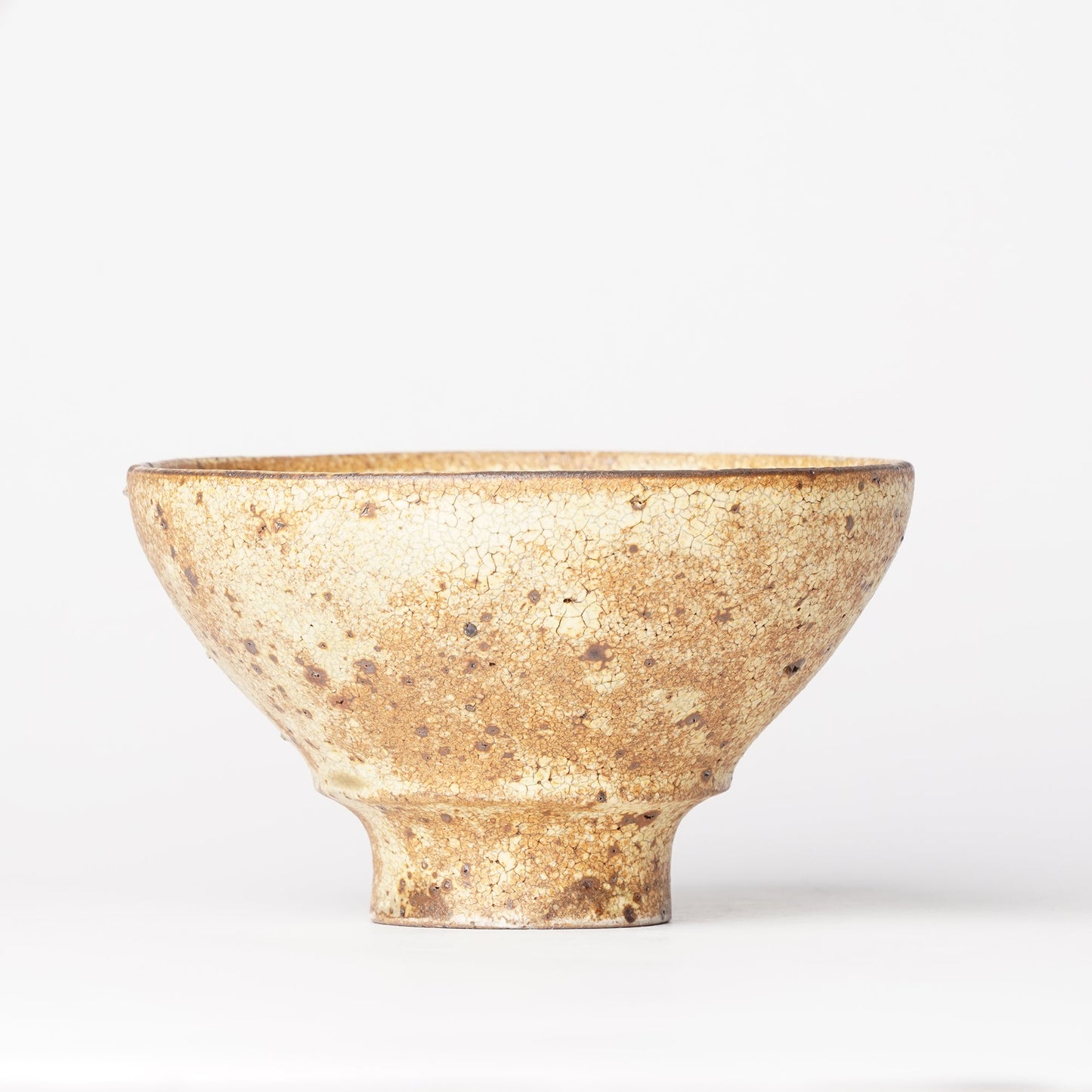 Futoshi Yamashita Volcanic Yellow Chawan Rice Bowl