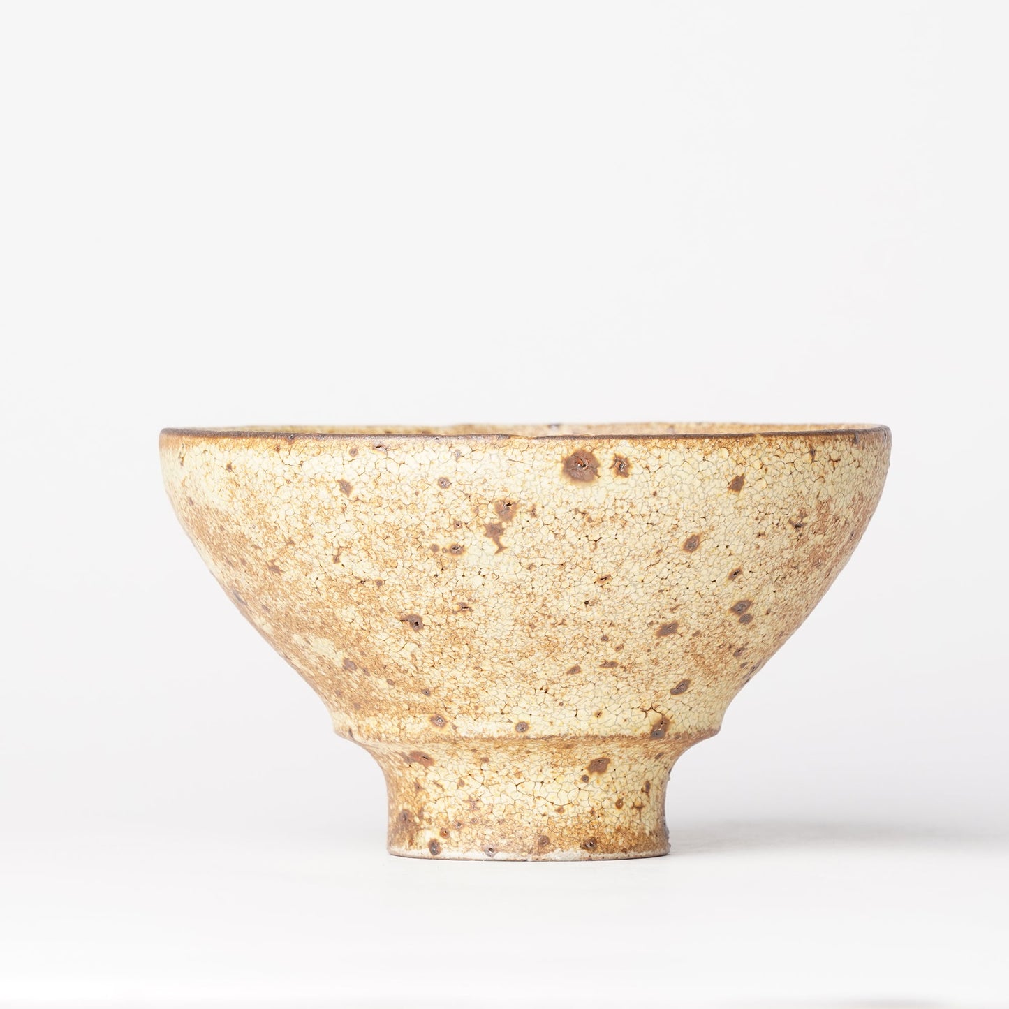 Futoshi Yamashita Volcanic Yellow Chawan Rice Bowl