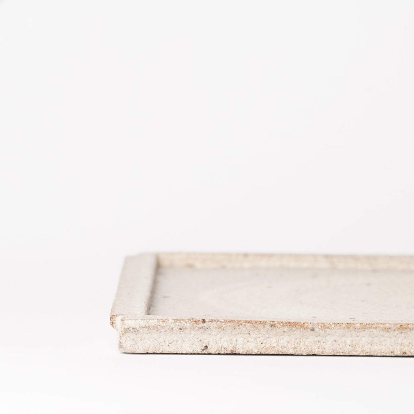 Futoshi Yamashita Volcanic Pottery Square Plate