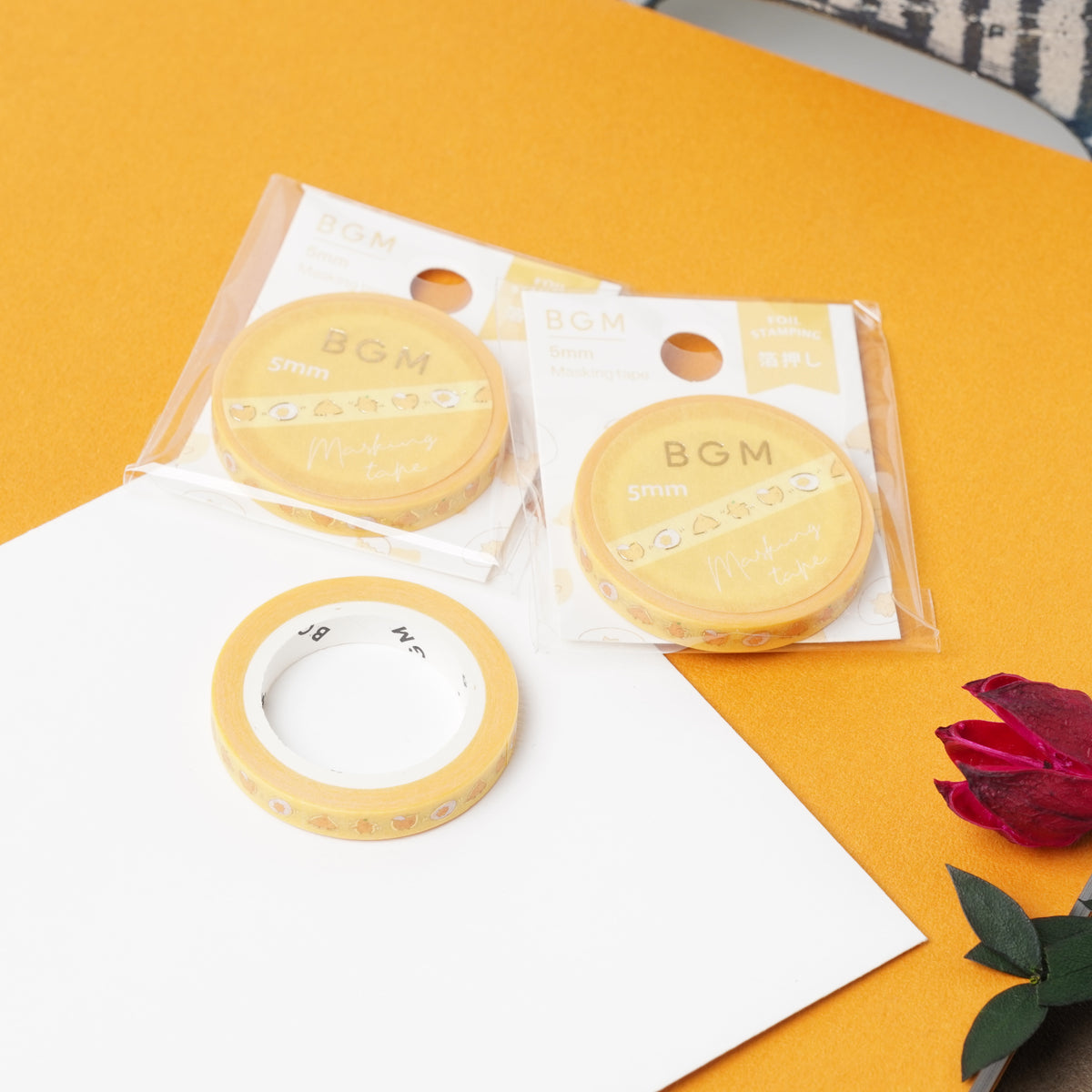 BGM Foil-Stamped 5mm Washi Tape | Japanese Planner Tape