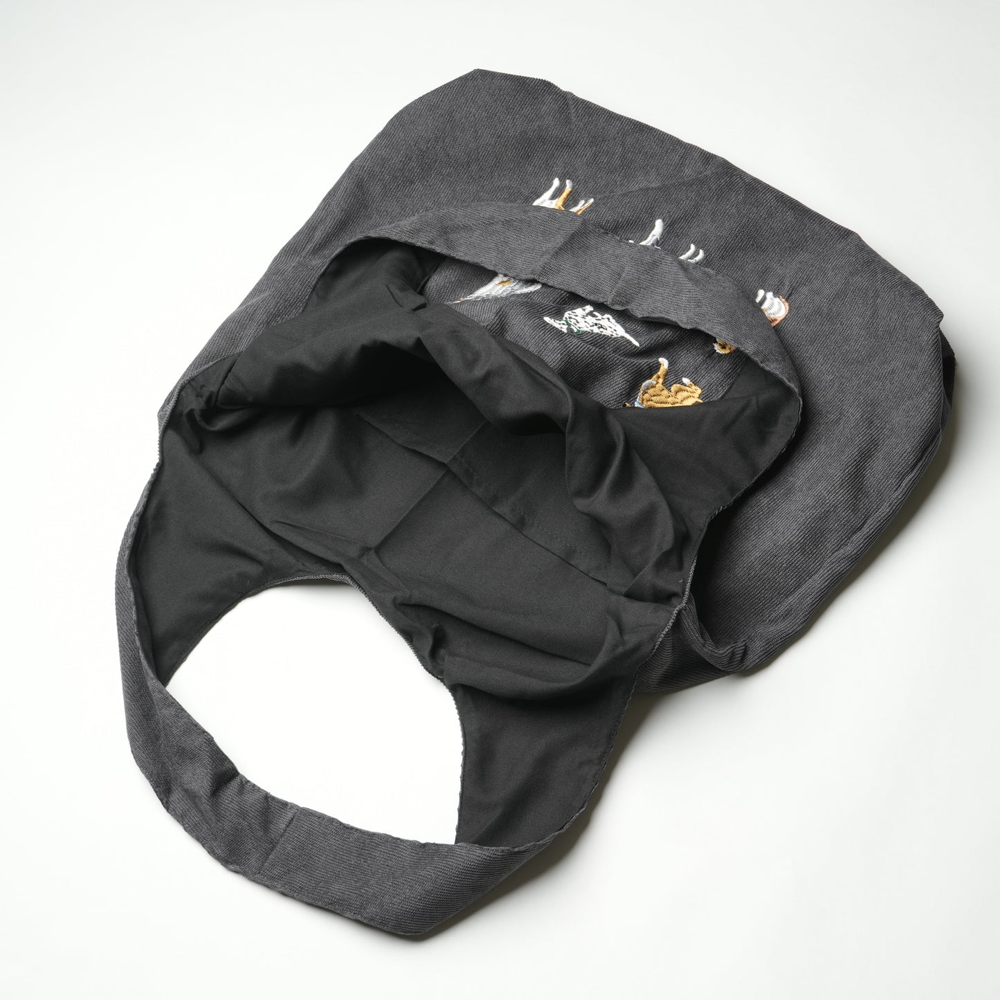 Dog Embroidery Tote Bag Corduroy Bag