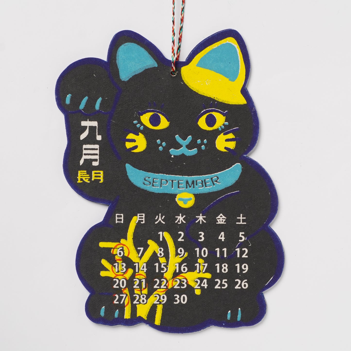2026 Manekineko Calendar - Handcrafted Lucky Cat Hanging Design