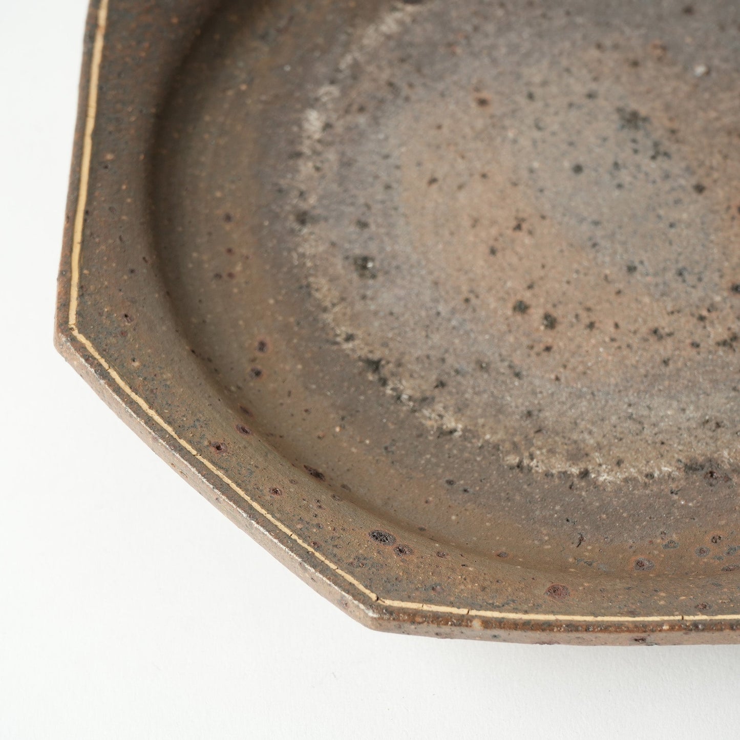 Keiji Tanaka Octagon Plate Nanban Woodfired