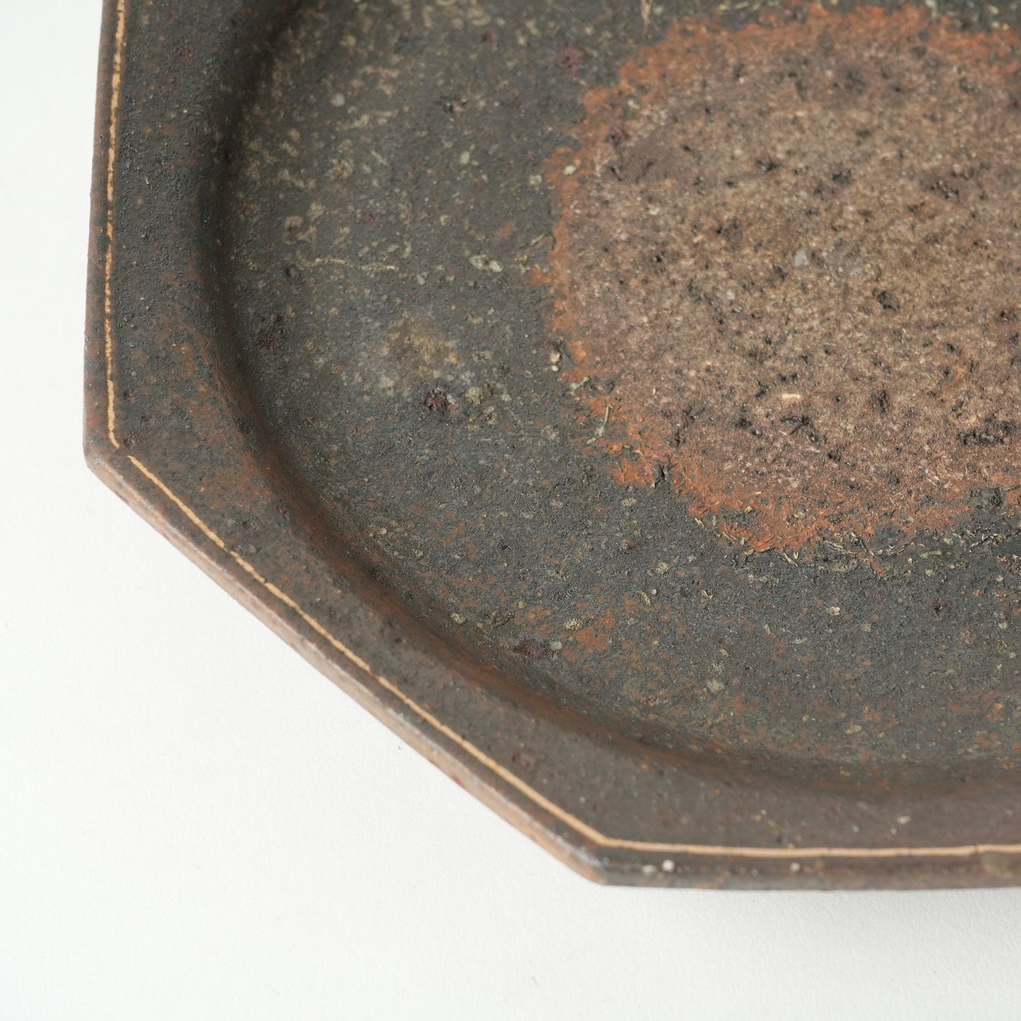 Keiji Tanaka Octagon Plate Nanban Woodfired