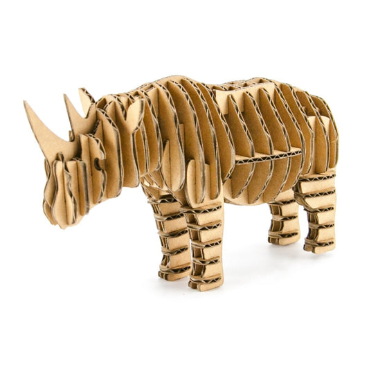Cardboard Craft Kit Mini Rhino