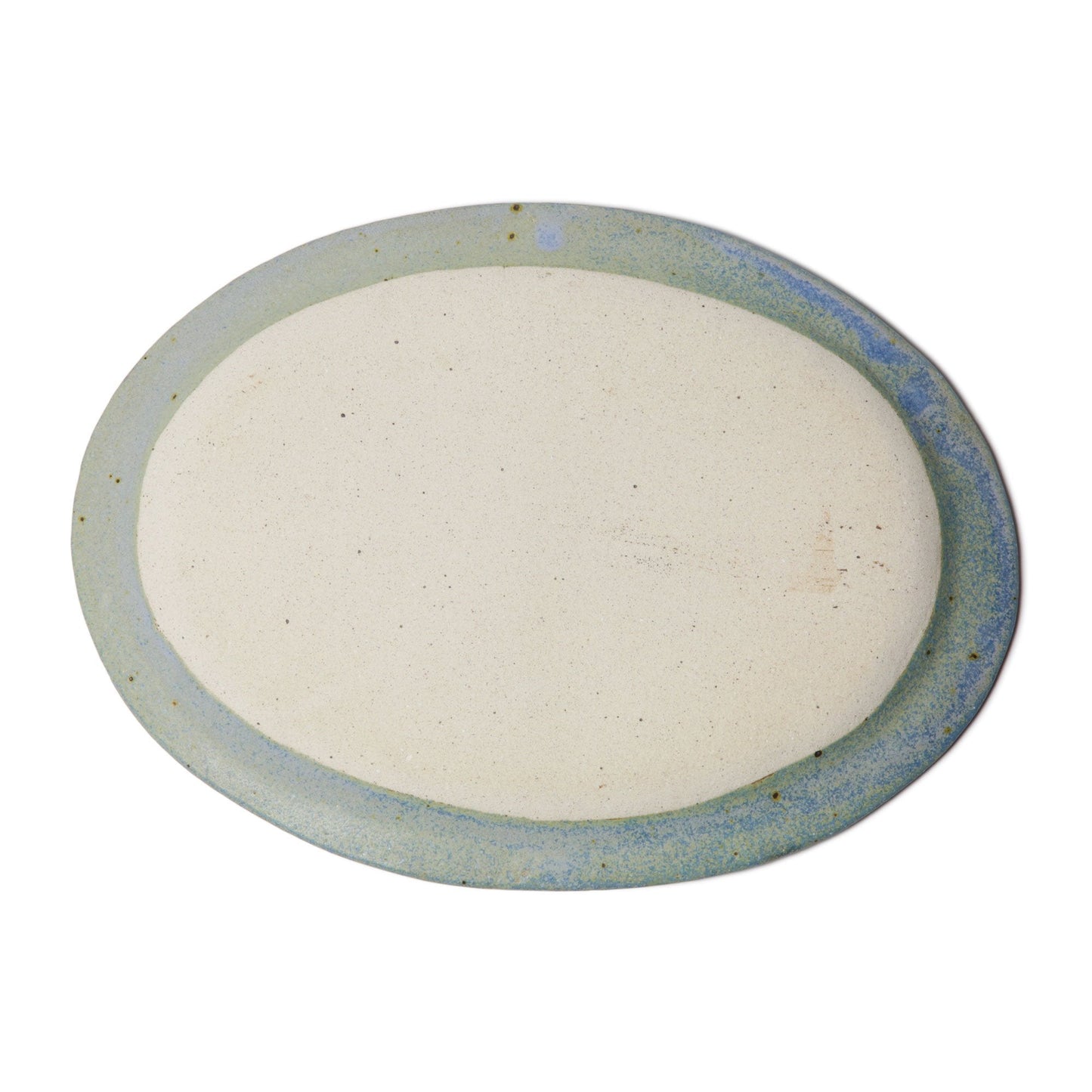 Keiko Nakamura Oval Plate Light Blue