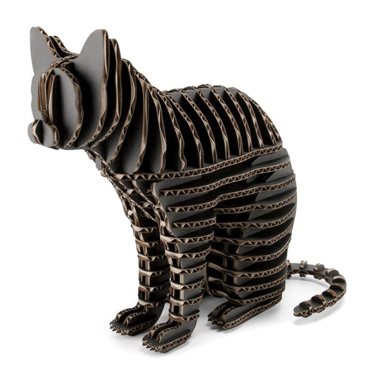 Cardboard Craft Kit Medium Black Cat