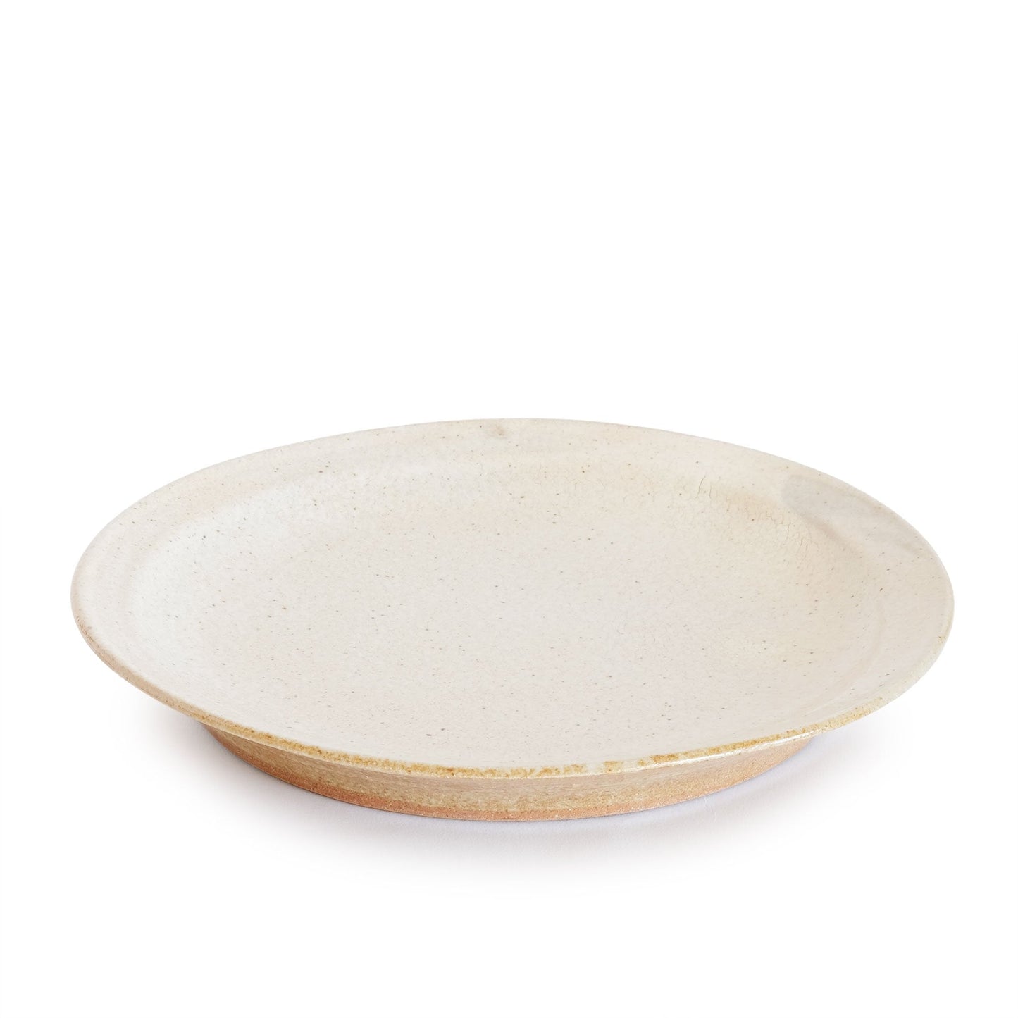 Keiko Nakamura Round Plate Large Kohiki White