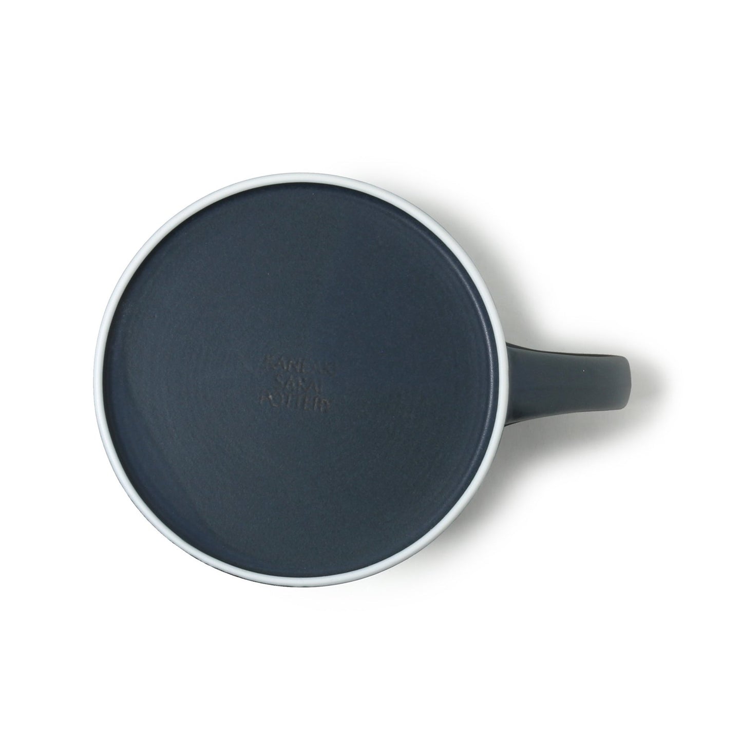 KANEAKI SAKAI POTTERY flat S mug cobalt