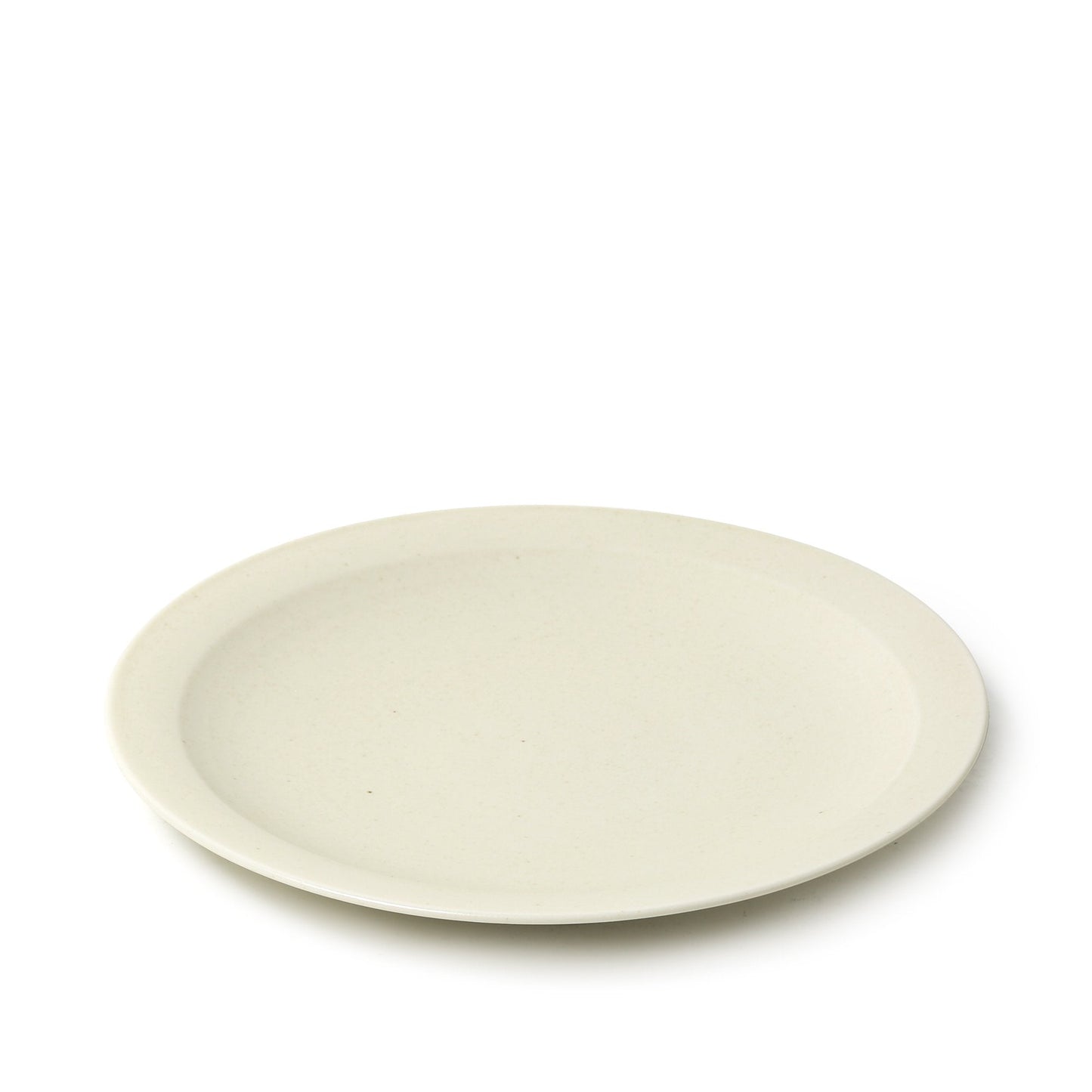 KANEAKI SAKAI POTTERY flat 7 plate Ivory