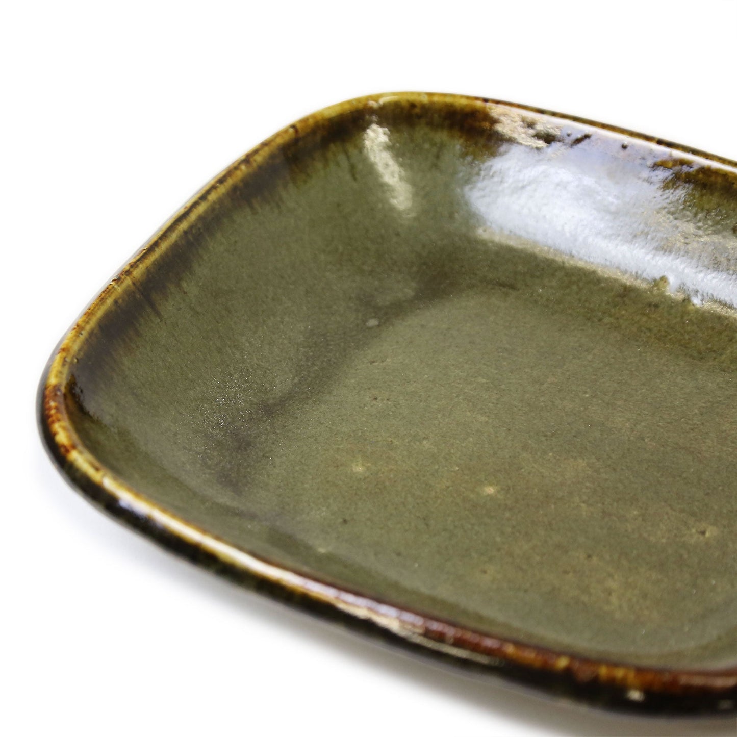 Ceramic Art Studio Okumura Rectangle Large Plate Oven Safe