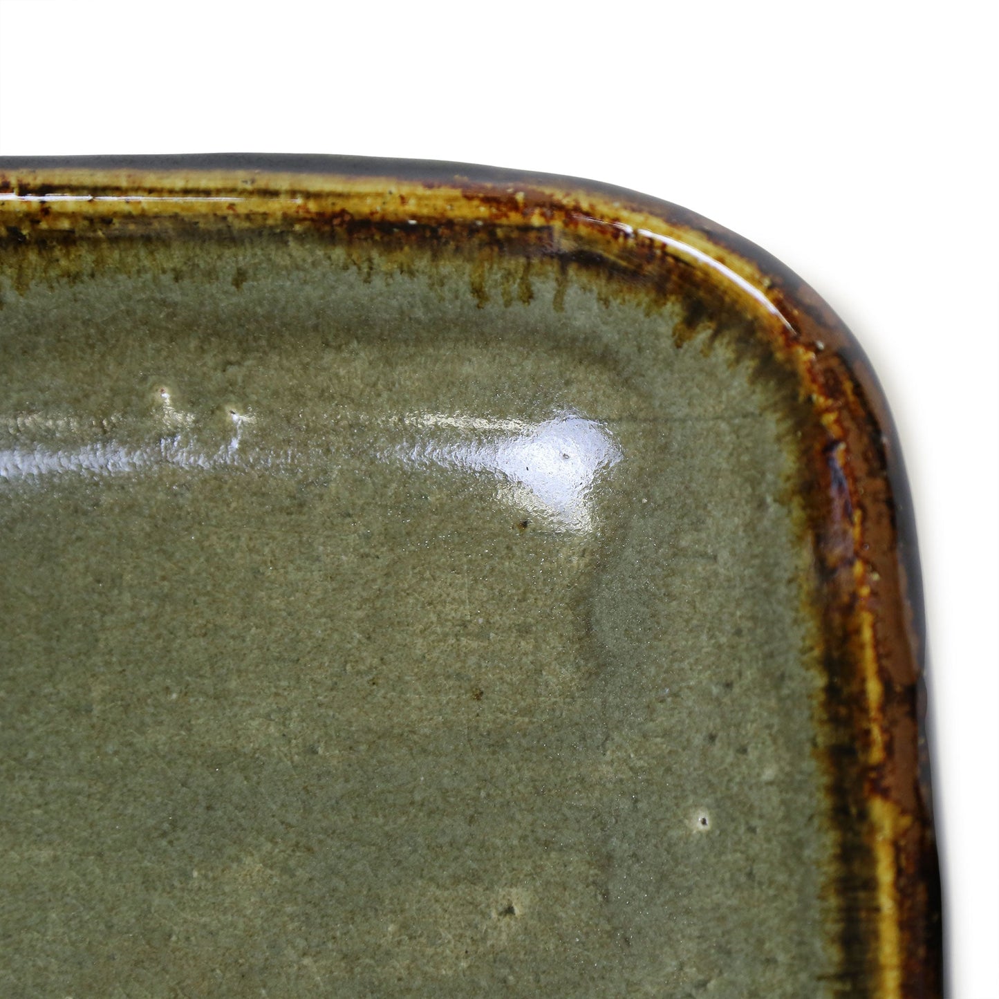 Ceramic Art Studio Okumura Rectangle Large Plate Oven Safe