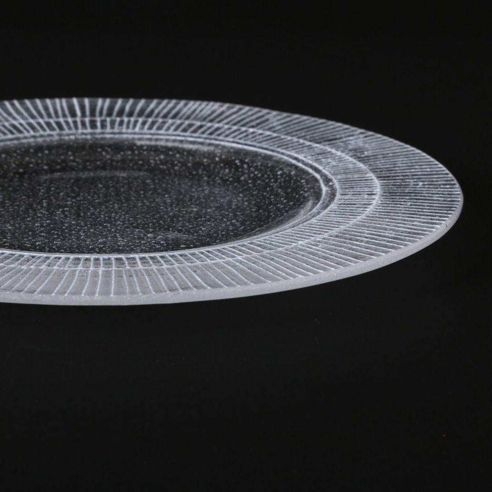 Ota Glass Lab Plate White