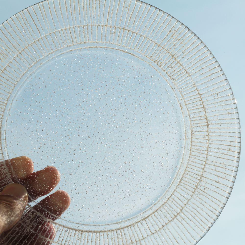 Ota Glass Lab Plate White