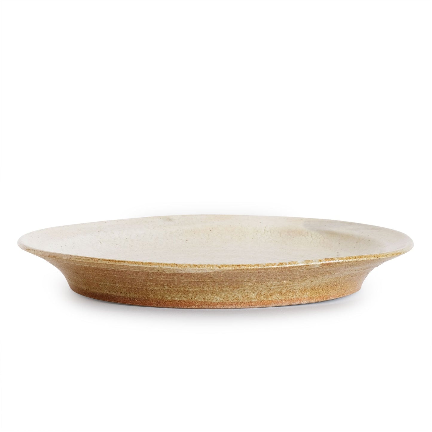 Keiko Nakamura Round Plate Large Kohiki White