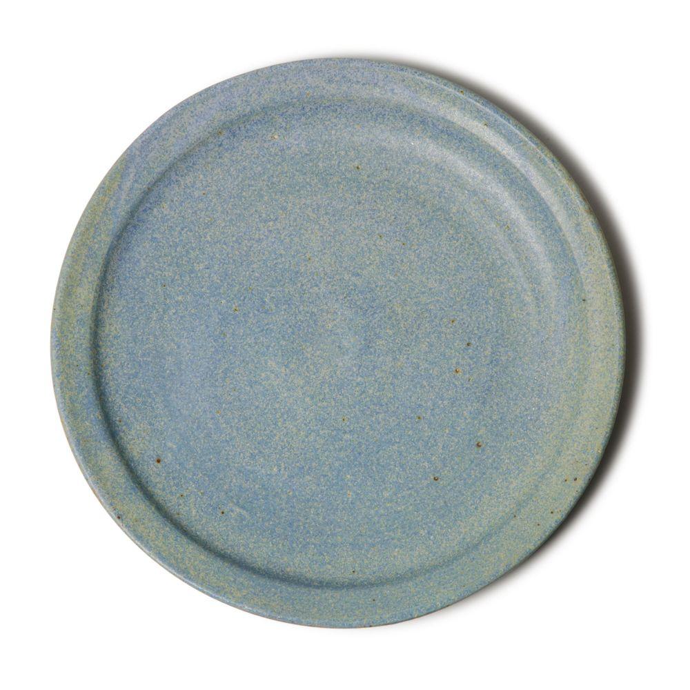 Keiko Nakamura Round Plate Large Light Blue