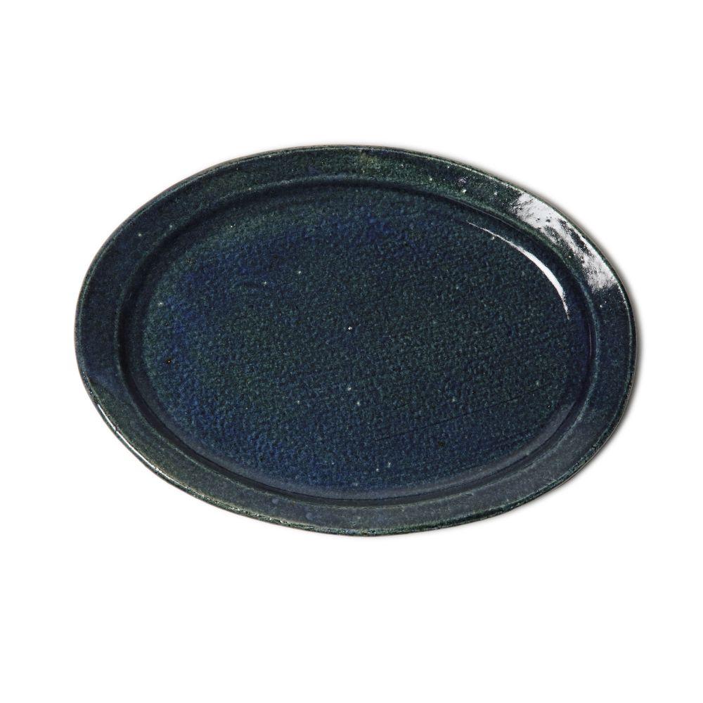 Keiko Nakamura Oval Plate Indigo
