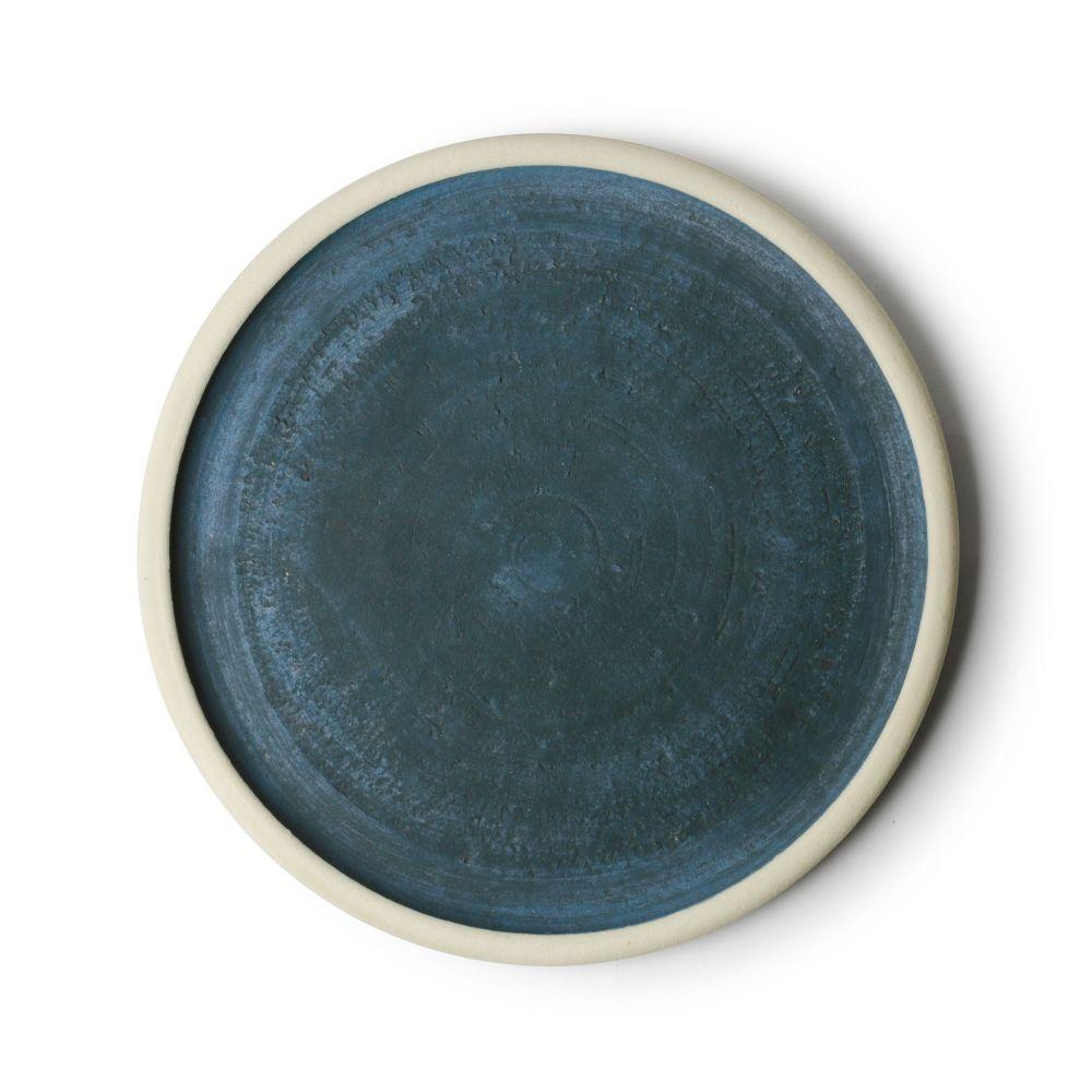 Nobuko Konno Round Plate Blue