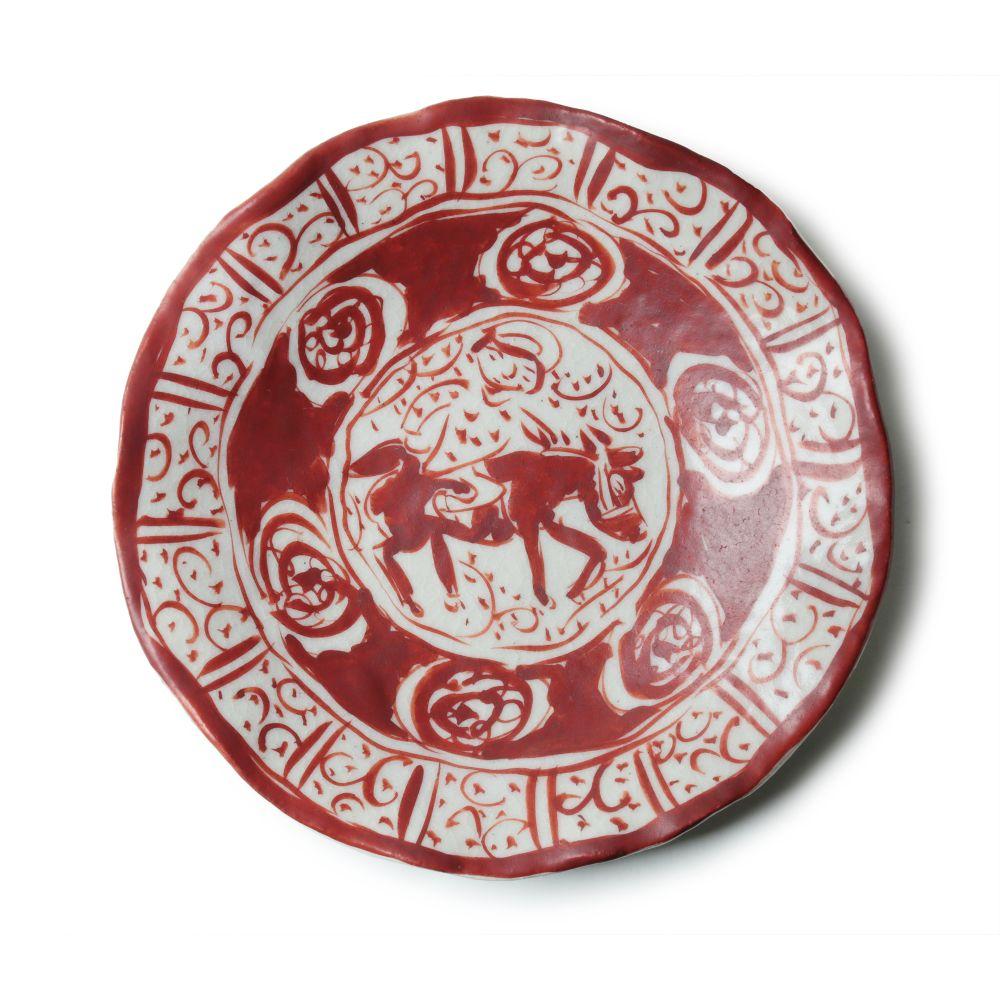 Hiroshi Hanzawa Horse Painted Dinner Plate