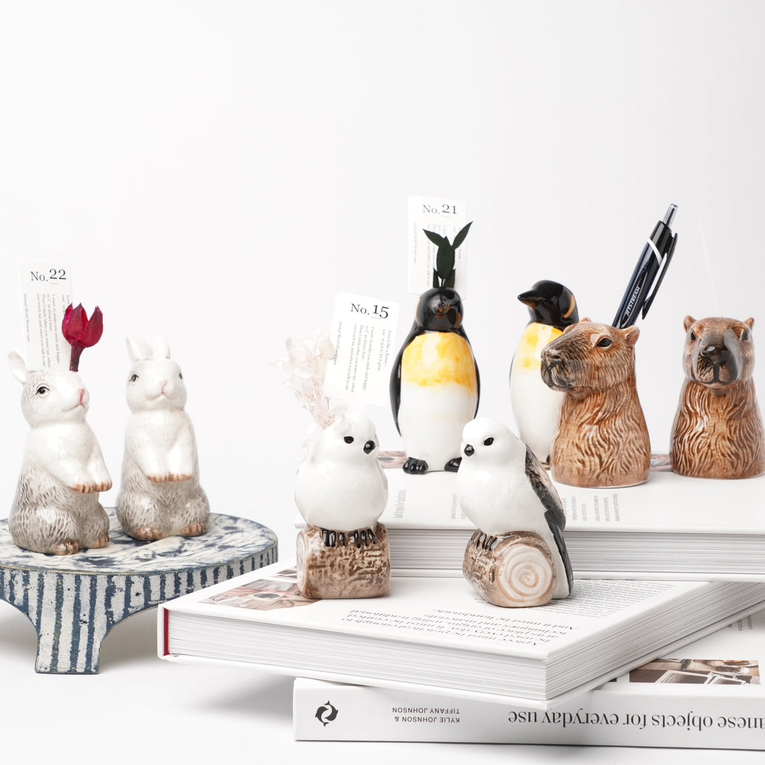 Adorable Animal Vases – Bunny & Capybara Designs
