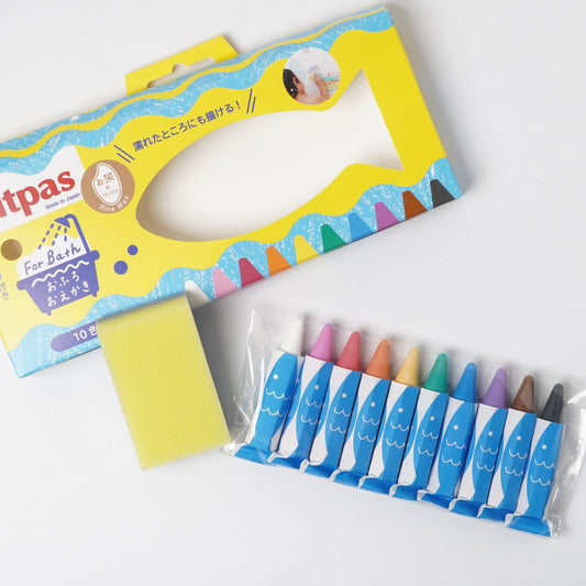 Kitpas For Bath 10 Colors – Washable Bath Crayons for Kids