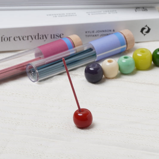 Candy Bead Incense Holder – Cute Modern Japanese Incense Stand for Calm & Cozy Spaces