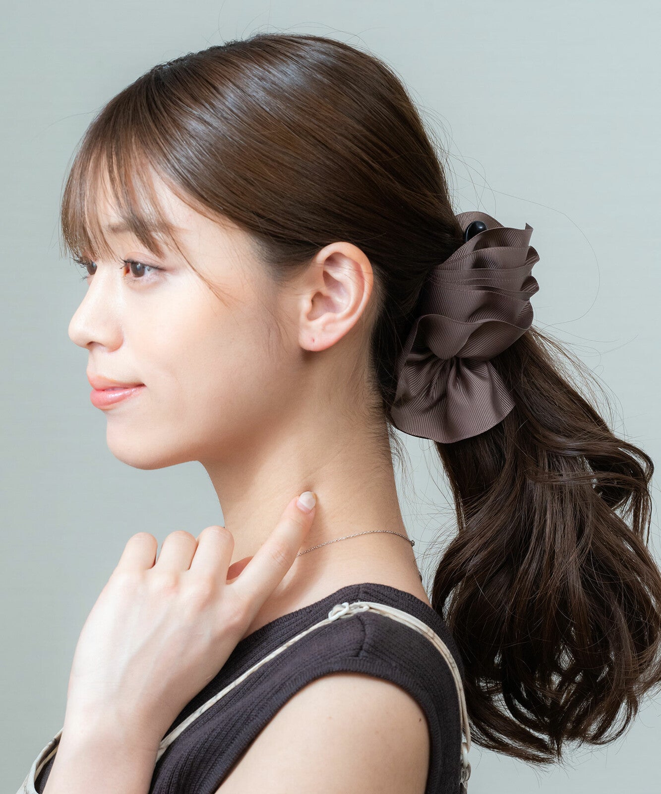 Non-Slip Ribbon Banana Hair Clip