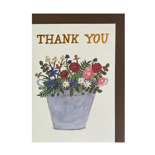 Greeting card flower