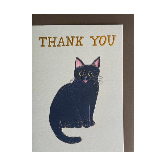 Greeting card black cat