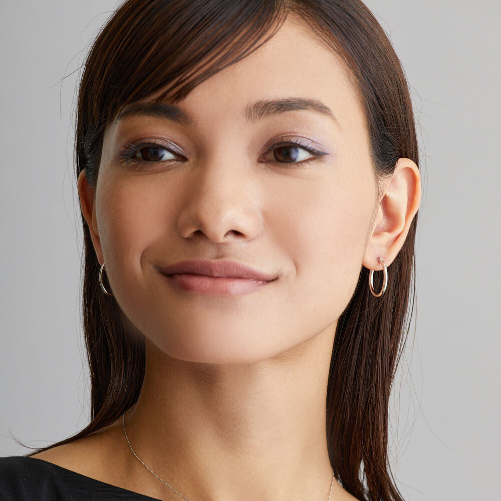 Titanium Hoop Pierced Earrings - Melody Accessory